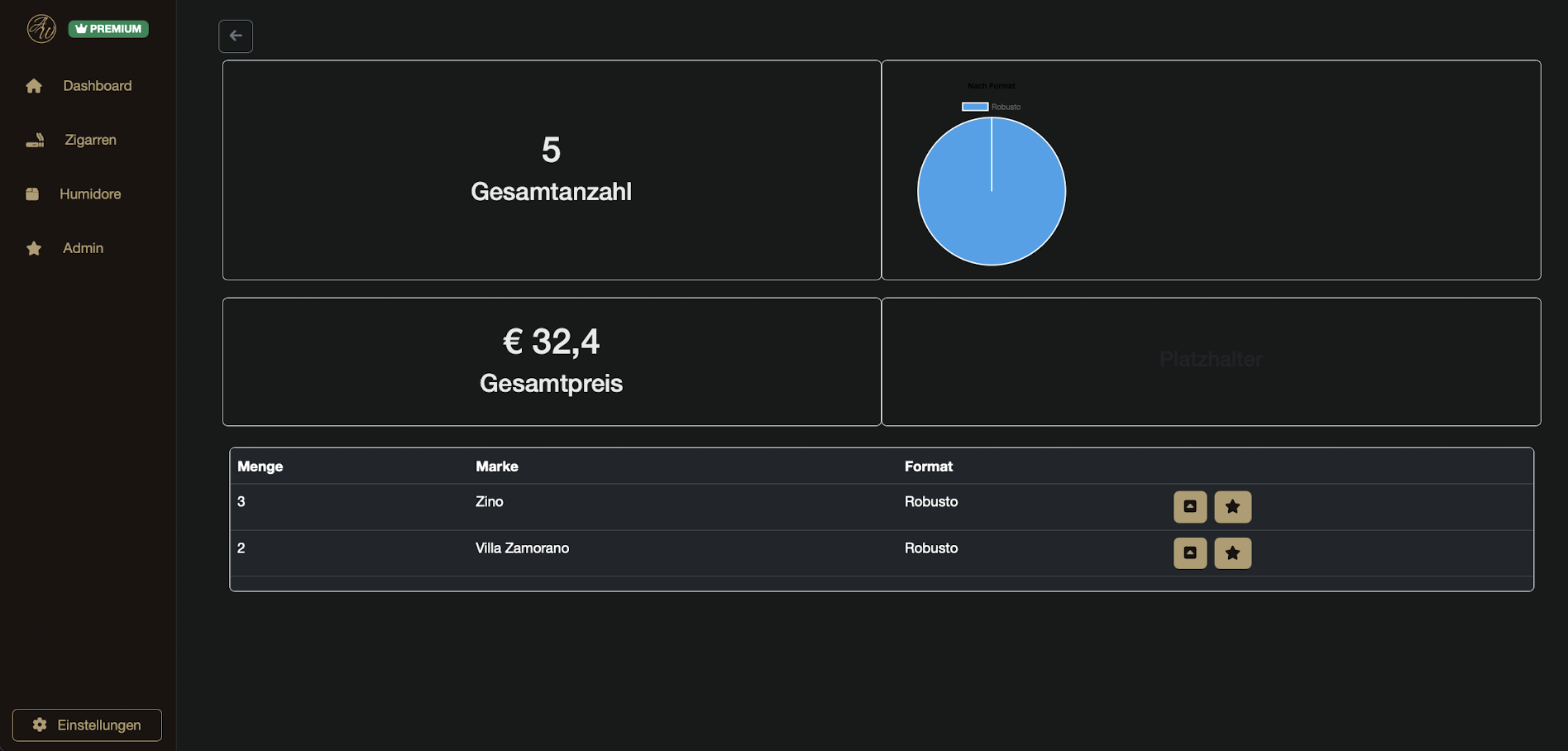 RESERVA App Vorschau